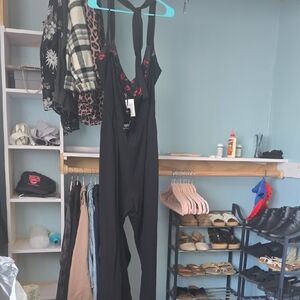 Torrid Black Marilyn Monroe Halter Jumpsuit